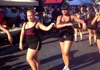 Spanish girls dance in Toronto